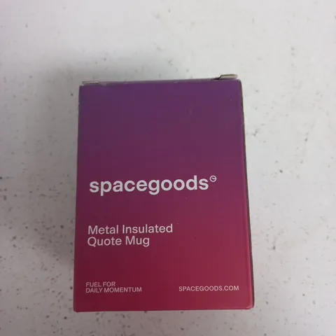 SPACEGOODS METAL INSULATED QUOTE MUG