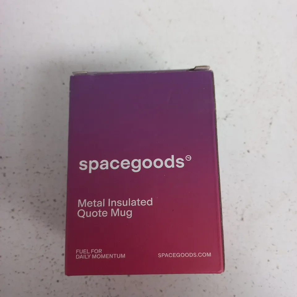 SPACEGOODS METAL INSULATED QUOTE MUG