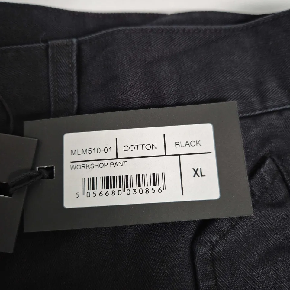 REPRESENT MLM510-01 WORKSHOP PANT – COTTON, BLACK – MEN'S XL