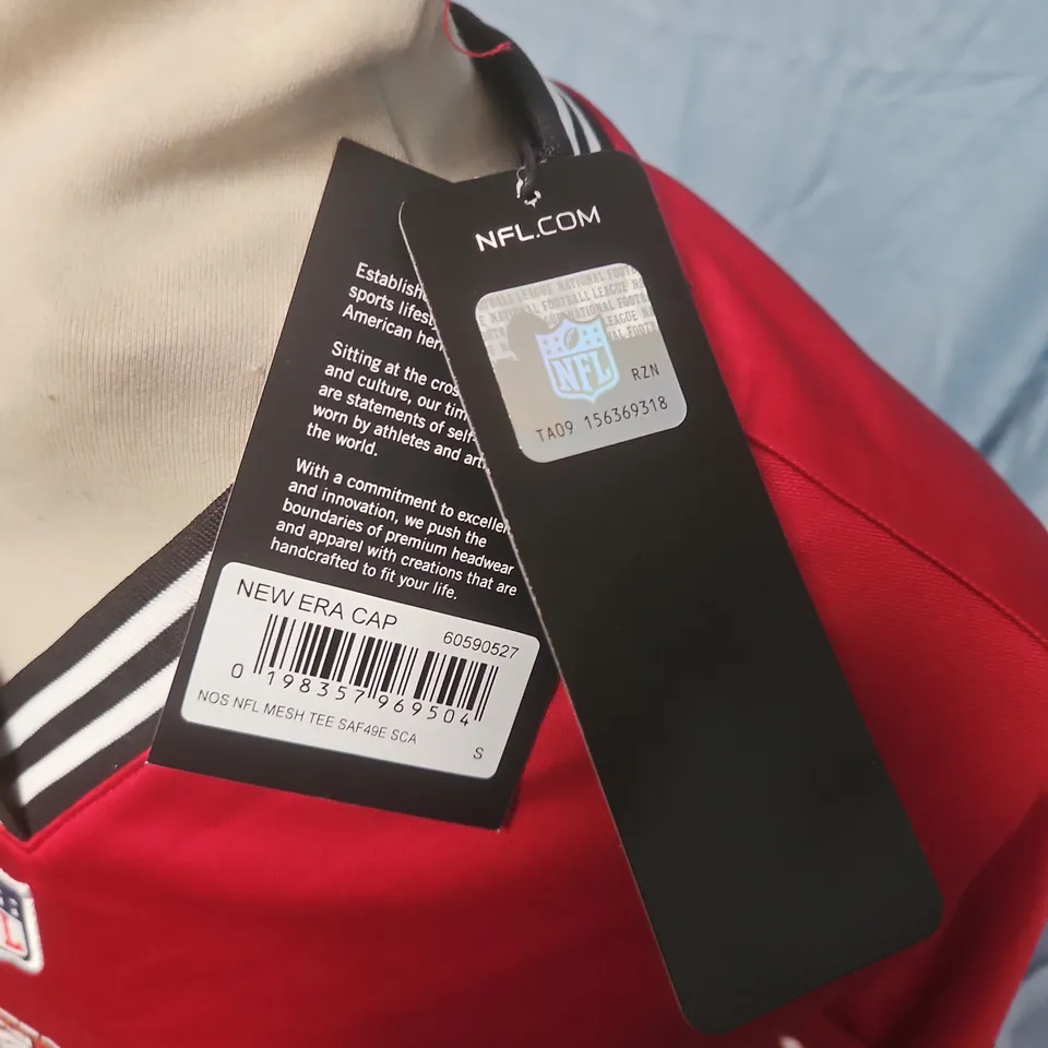 NFL NEW ERA SF MESH JERSEY IN RED - S