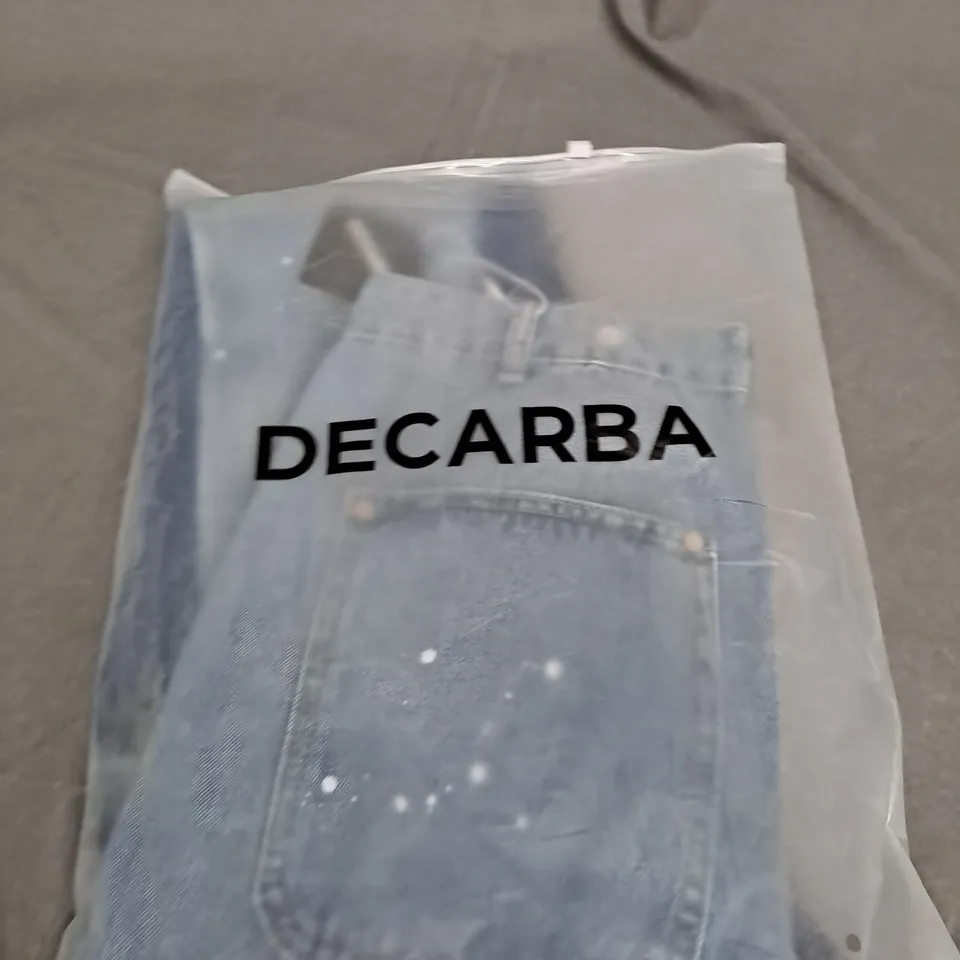 BAGGED DECARBA DENIM JEANS SIZE UNSPECIFIED