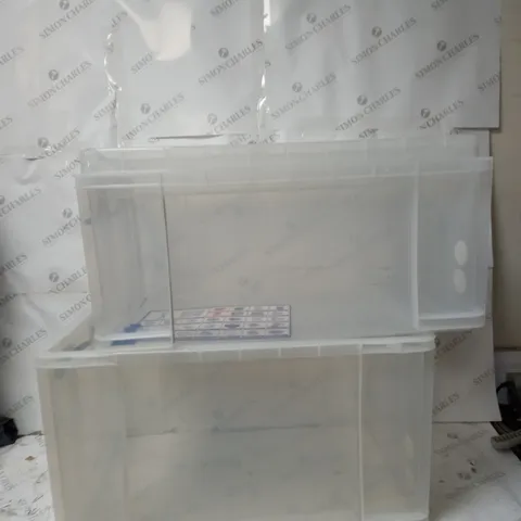64L AND 84L CAPACITY PLASTIC STORAGE BOXES