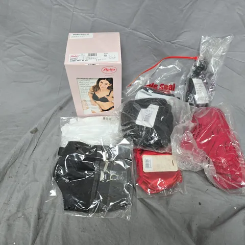 APPROXIMATELY 20 ASSORTED CLOTHING ITEMS IN VARIOUS COLOURS, SIZES, AND STYLES TO INCLUDE BRANDS SUCH AS ANITA, CYBER JAMMIES, LISCA, ETC