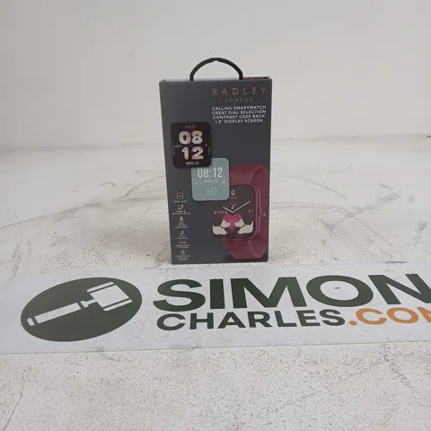 RADLEY LONDON BURGUNDY SMART WATCH IN BOX