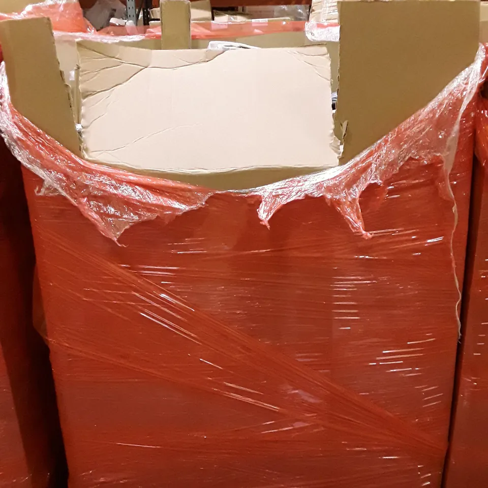 PALLET CONTAINING ASSORTED PRODUCTS INCLUDING WALL BOOKSHELF, PRE LIT GARLAND, LED CEILING LIGHT, EXERCISE MAT & FOLDING PLAYMAT