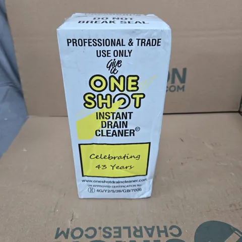 4 X ONE SHOT INSTANT DRAIN CLEANER 1000ML BOXED