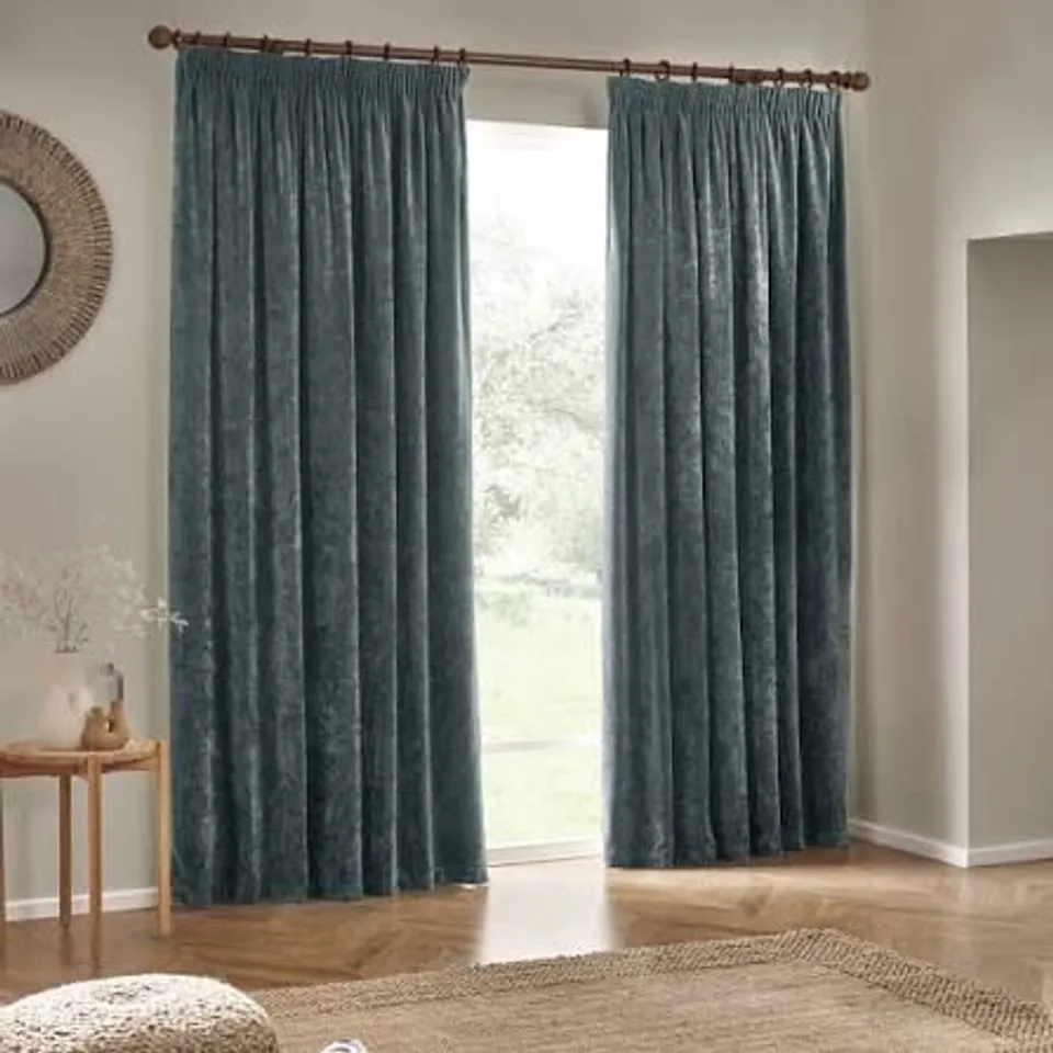 YARD HEAVY CHENILLE PENCIL PLEAT CURTAINS