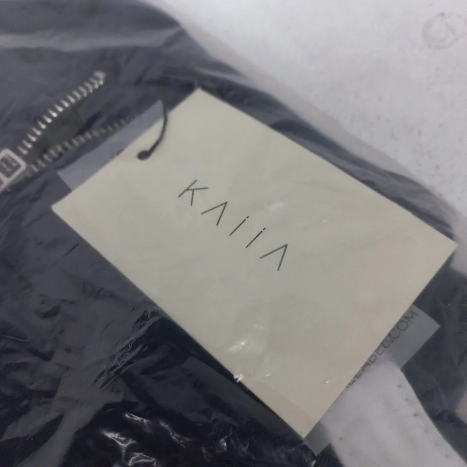KAIA ZIP-FRONT JACKET – UK 10 (NAVY)