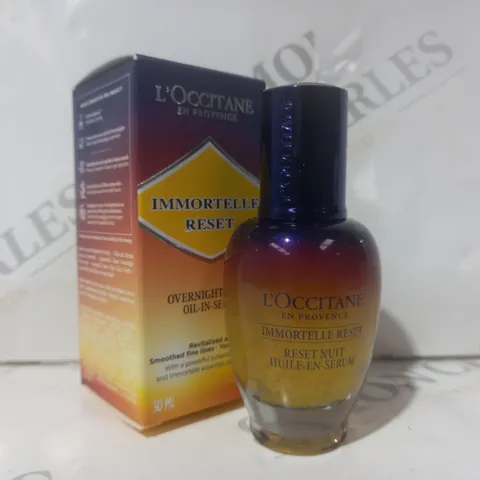 BOXED L'OCCITANE IMMORTELLE RESET OVERNIGHT OIL-IN-SERUM (30ML)