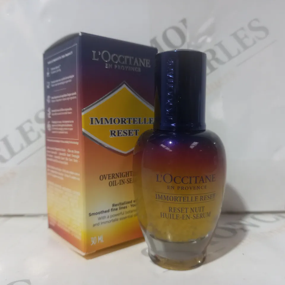 BOXED L'OCCITANE IMMORTELLE RESET OVERNIGHT OIL-IN-SERUM (30ML)