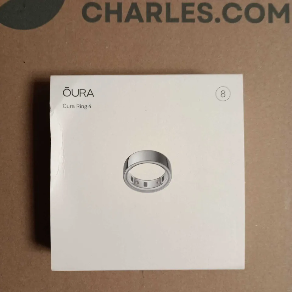 SEALED OURA RING 4 – SILVER, BOXED – SIZE 8