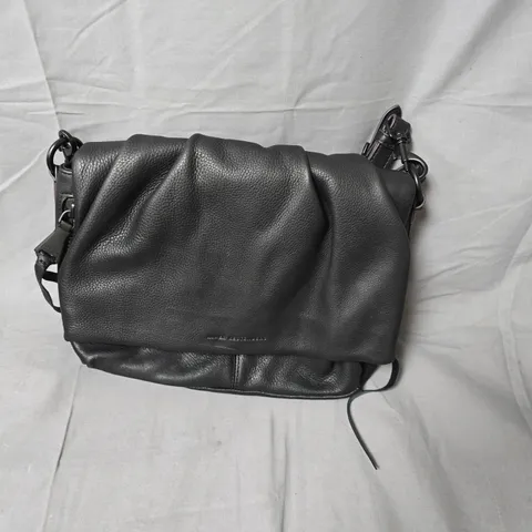 AIMEE KESTENBERG  BLACK PEBBLED LEATHER SHOULDER BAG