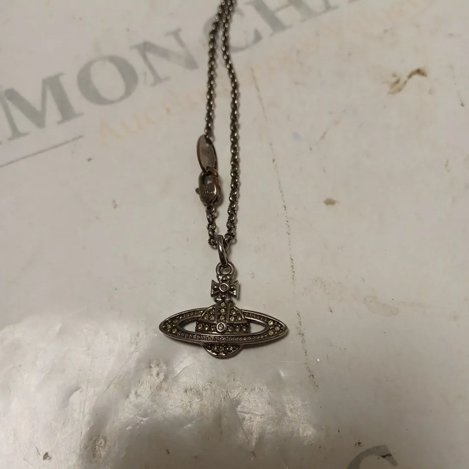 VIVIENNE WESTWOOD SILVER GRACE BAS RELIEF PENDANT