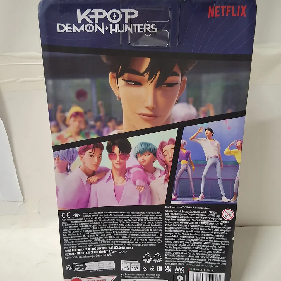 KPOP DEMON HUNTERS SAJA BOYS JINU ACTION FIGURE – MATTEL, NETFLIX LICENSED