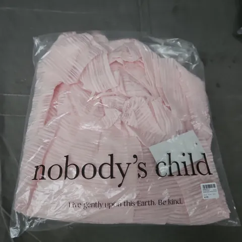 BAGGED NOBODYS CHILD SADIE MIDI DRESS IN PINK - UK 10