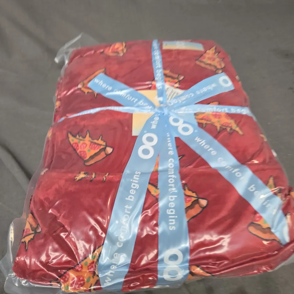 SEALED OODIE OVERSIZED HOODED BLANKET - PIZZA