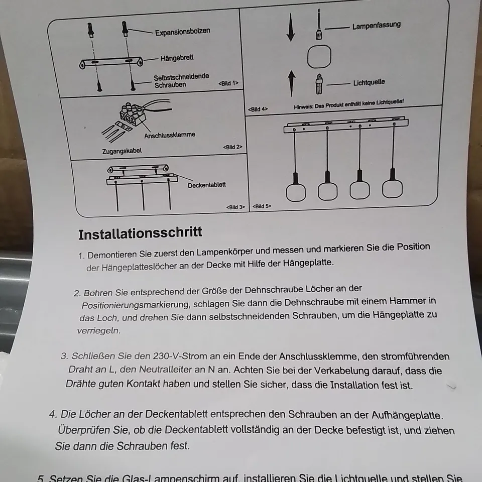 BOXED SUFFIELD CHANDELIER