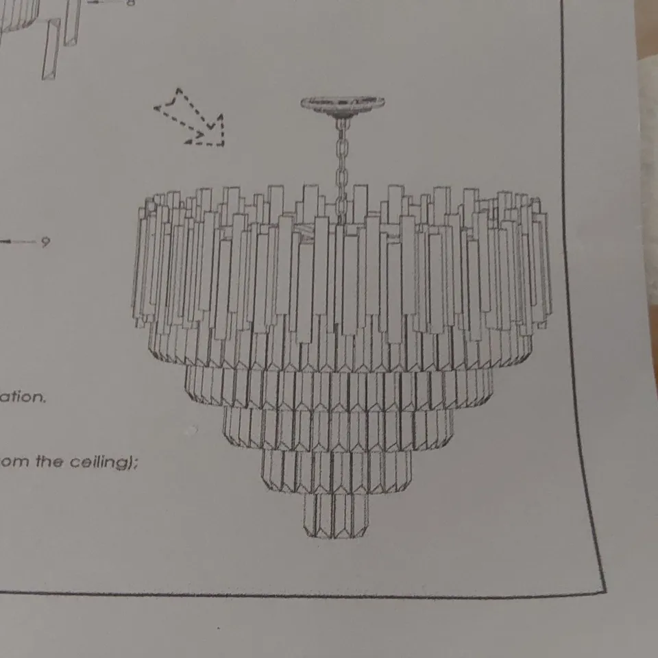 BOXED AASTON CHANDELIER