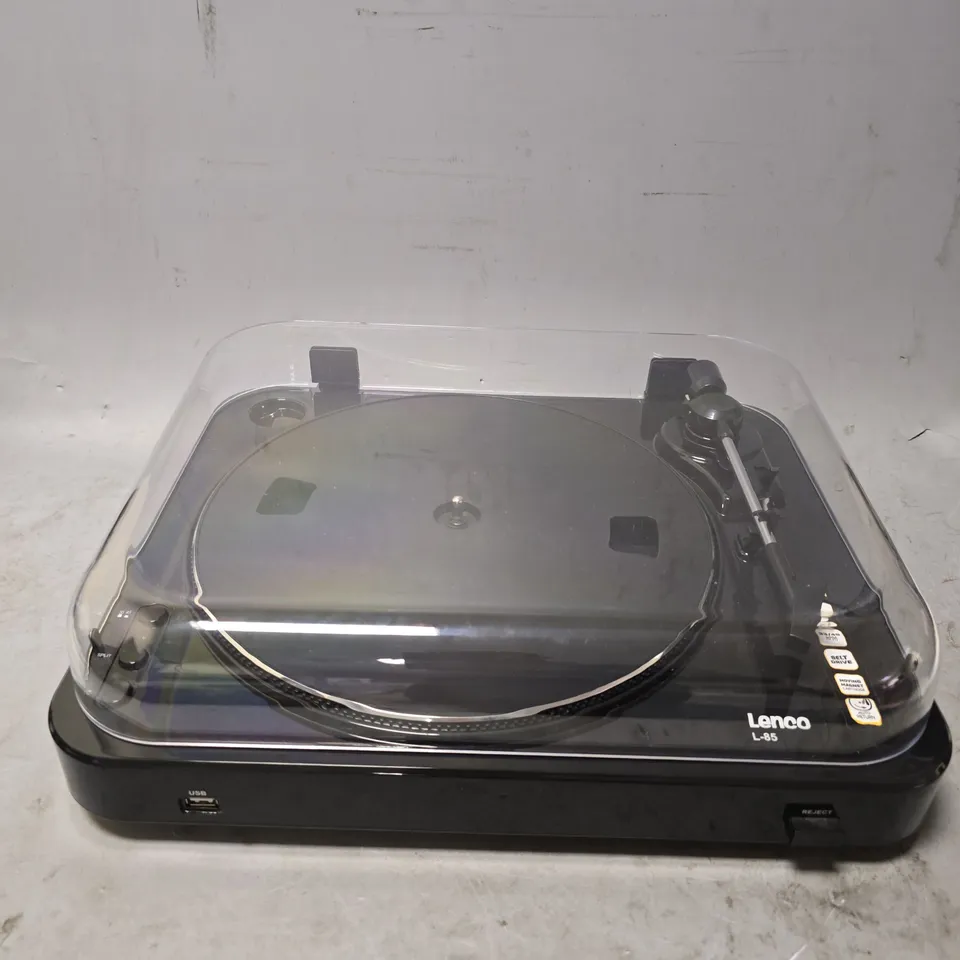 LENCO L-85 TURNTABLE IN BLACK