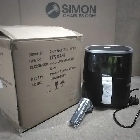 BOXED VORTX 4L DIGITAL AIR FRYER BLACK 