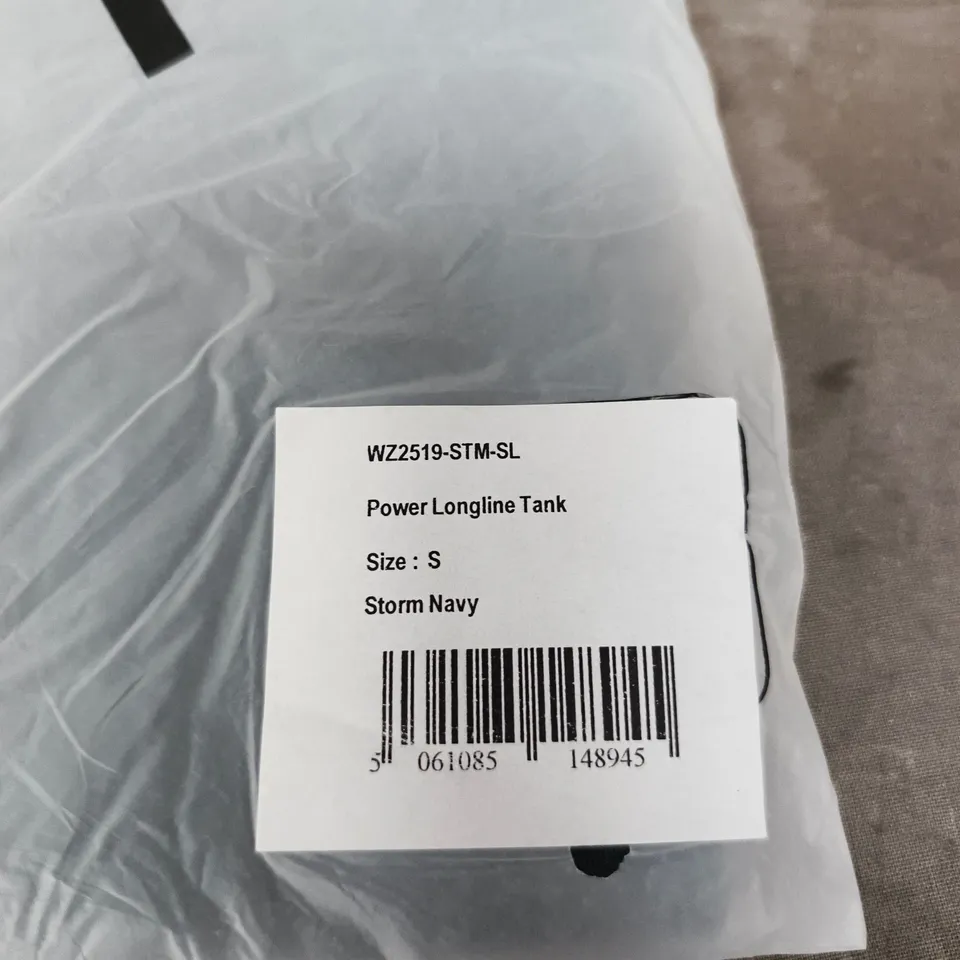 BAGGED BAM POWER LONGLINE TANK TOP – STORM NAVY, UK S