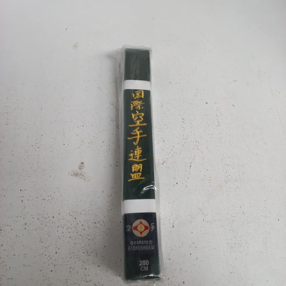 KYOKUSHIN KARATE BELT – 280 CM, GREEN FABRIC