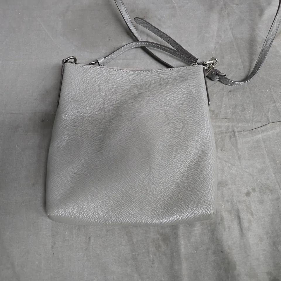 COACH GREY LEATHER LOOK BAG
