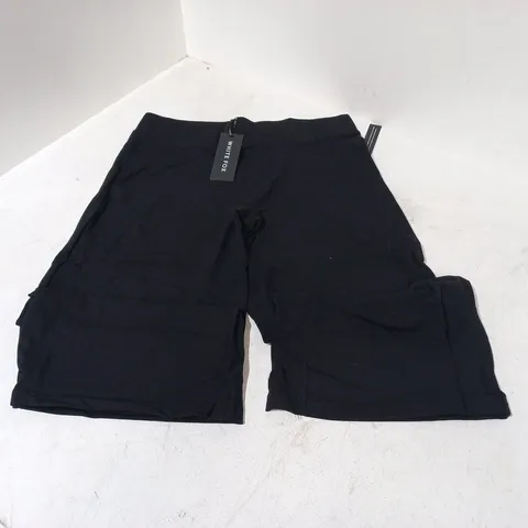 WHITE FOX CANT GO WRONG WIDE LEG CAPRI IN BLACK - XL