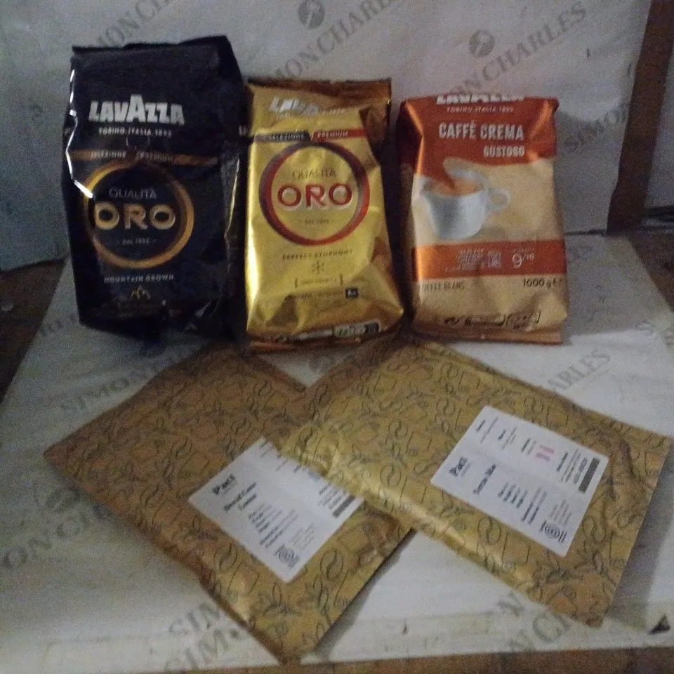 GROUP OF APPROX 5 ASSORTED COFFEE ITEMS TO INCLUDE LAVAZZA AND PACT