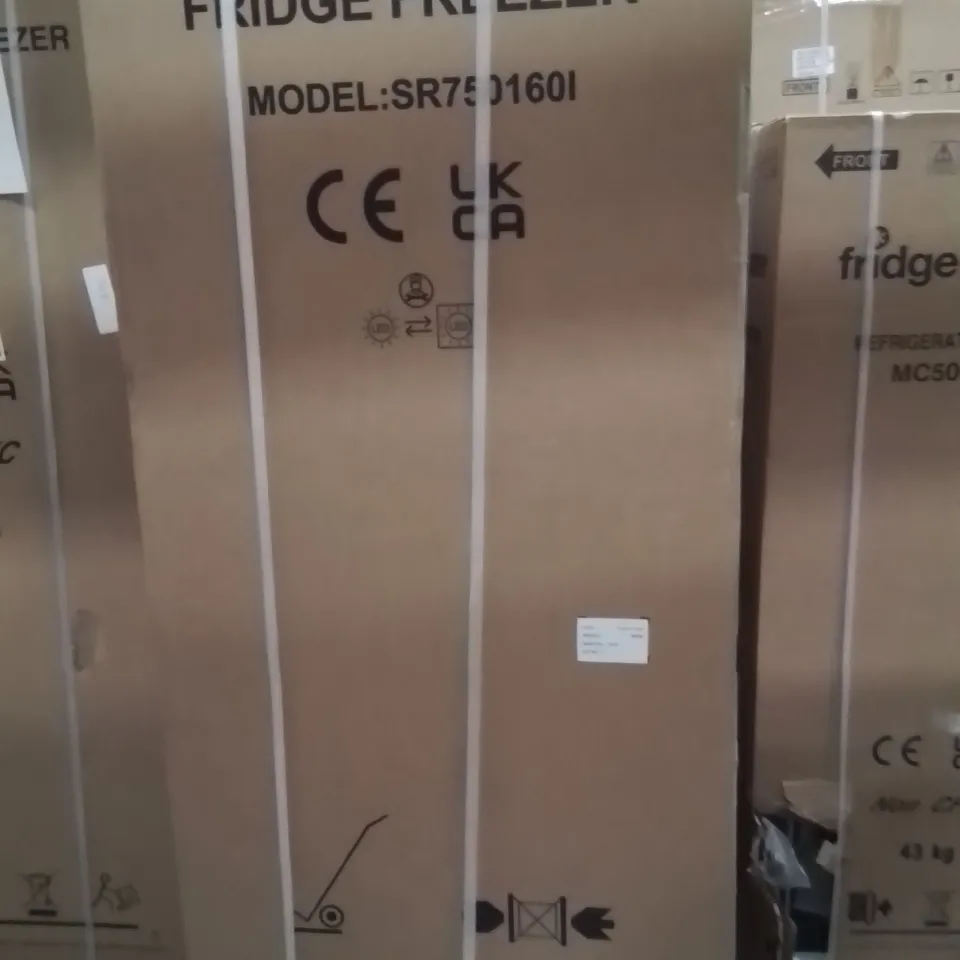BOXED SR750160I 90CM WIDE TOTAL NO FROST AMERICAN STYLE FRIDGE FREEZER - INOX