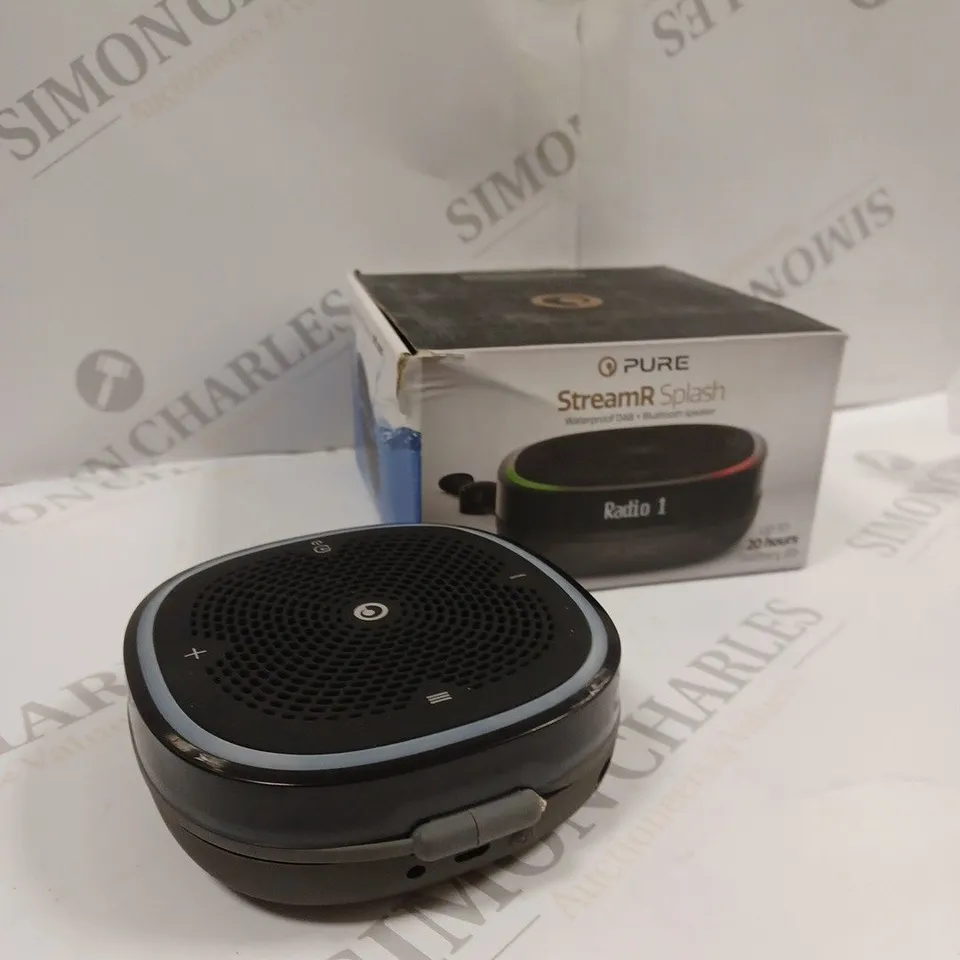 PURE STREAMR SPLASH PORTABLE BLUETOOTH SPEAKER