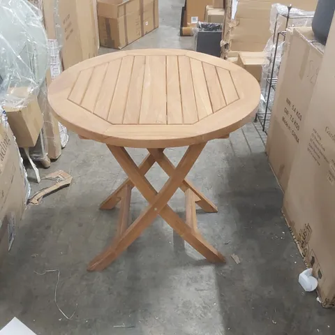 DESIGNER SOLID WOOD FOLDING BISTRO TABLE