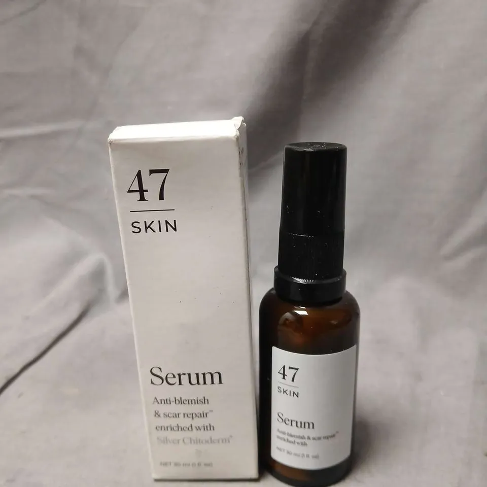 47 SKIN SERUM – ANTI-BLEMISH & SCAR REPAIR FACIAL SERUM, BOXED