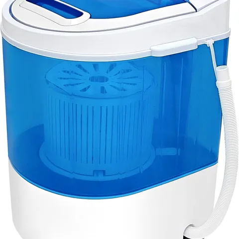 BOXED DISPLAY4TOP PORTABLE MINI WASHING MACHINE SPIN CYCLE W/BASKET - BLUE