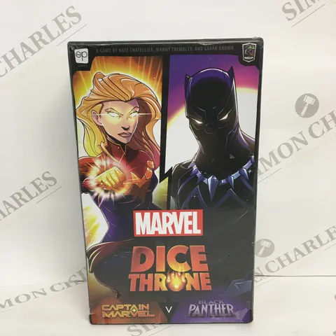BOXED MARVEL DICE THRONE CAPTAIN MARVEL VS BLACK PANTHER
