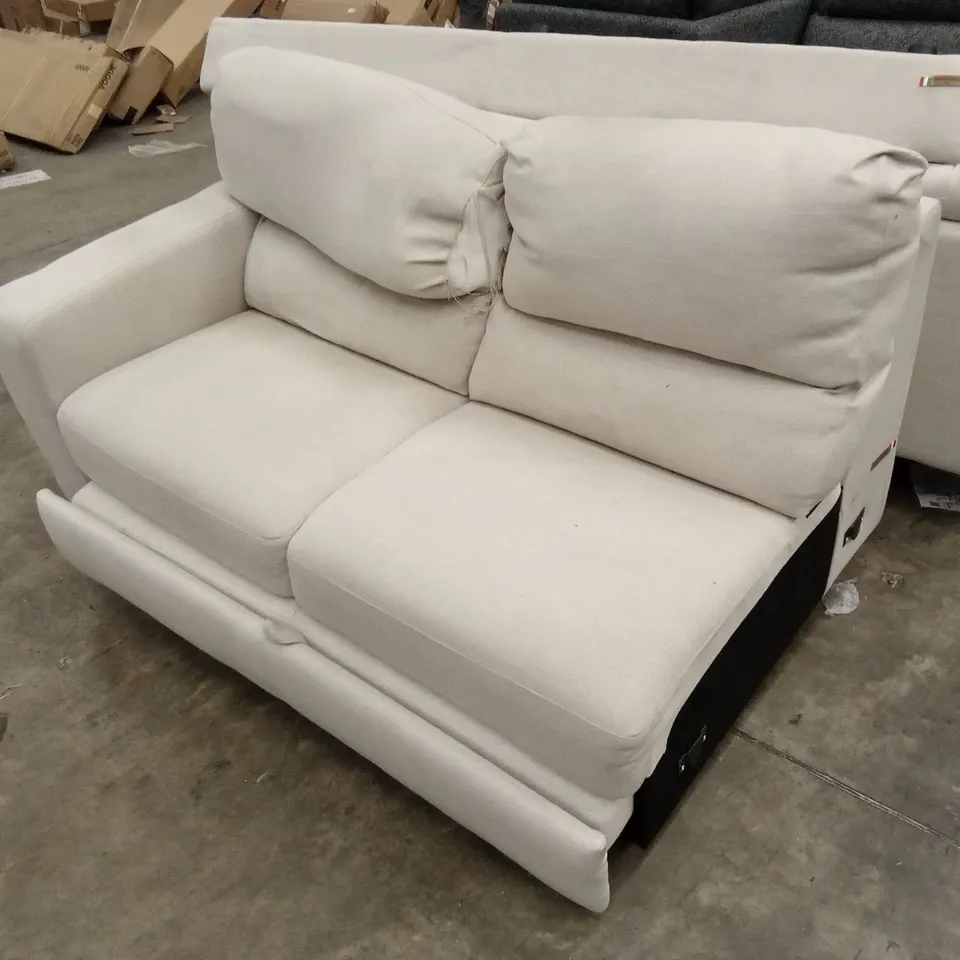 QUALITY DESIGNER FABRIC UPHOLSTERED CORNER CHAISE SOFA WITH LIFT-UP STORAGE // DAMAGED ITEM