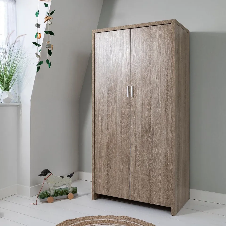 BOXED TUTTI BAMBINI MODENA WARDROBE - OAK (3 BOXES)
