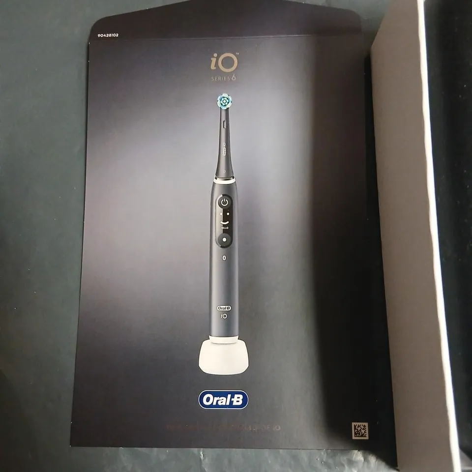 ORAL-B IO SERIES 6 ELECTRIC TOOTHBRUSH – BLACK, TRAVEL CASE INCLUDED (BOXED)