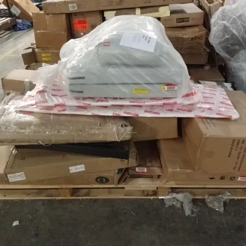 PALLET OF ASSORTED INCOMPLETE FLATPACK FURNITURE PARTS