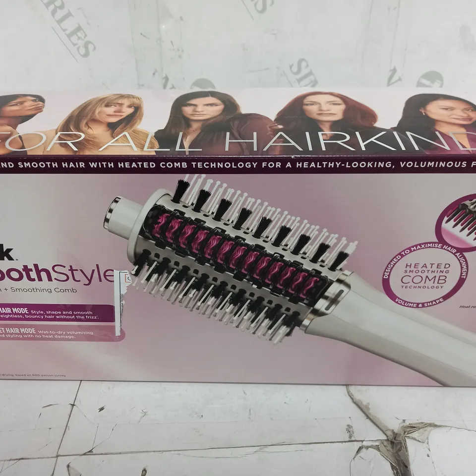 BOXED SHARK SMOOTHSTYLE HOT BRUSH & SMOOTHING COMB