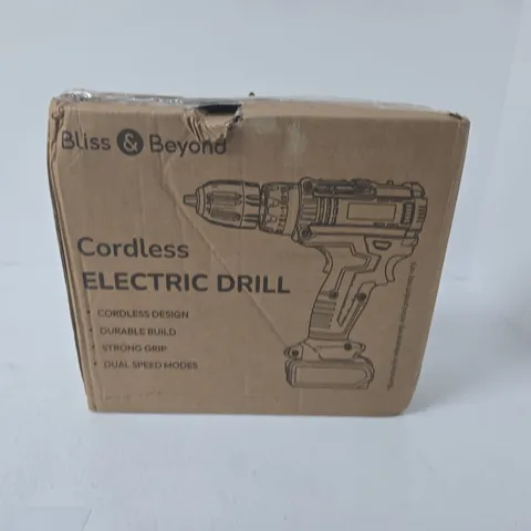 BLISS & BEYOND CORDLESS ELECTRIC DRILL – BOXED