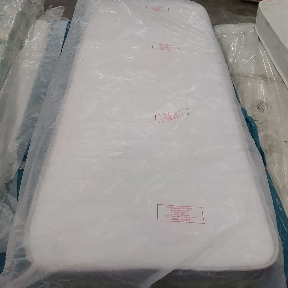 BAGGED HYBRID MEMORY FIBRE FOAM OPEN COIL 2FT6 MATTRESS 