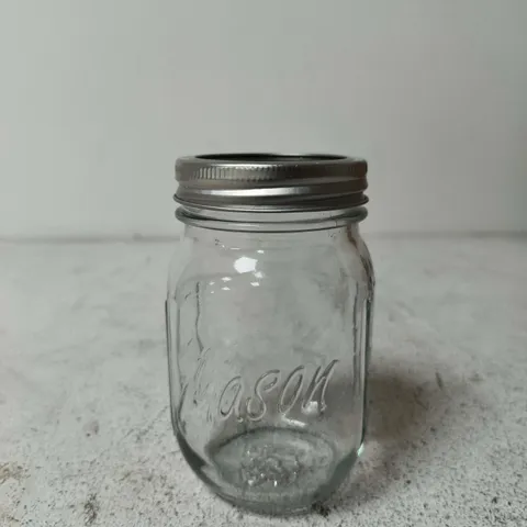 PAKSH GLASS MASON JARS – 6 PACK, 16 OZ (475 ML) WITH 2-PIECE LIDS