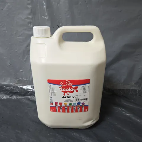 SCOLA ARTMIX PAINT 5 LITRE WHITE - COLLECTION ONLY