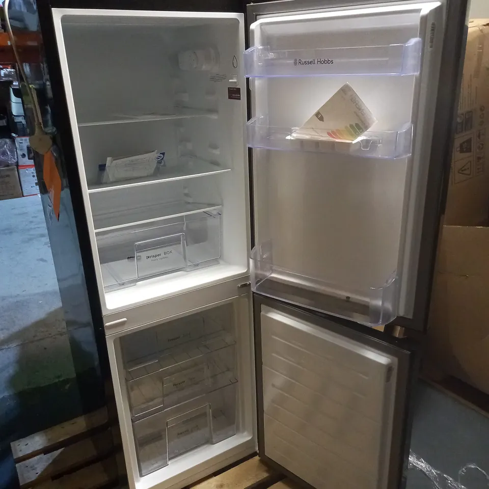 RUSSELL HOBBS LOW FROST FRIDGE FREEZER, 113L FRIDGE, 61L FREEZER - BLACK (50CM WIDE, 145CM HIGH) COLLECTION ONLY