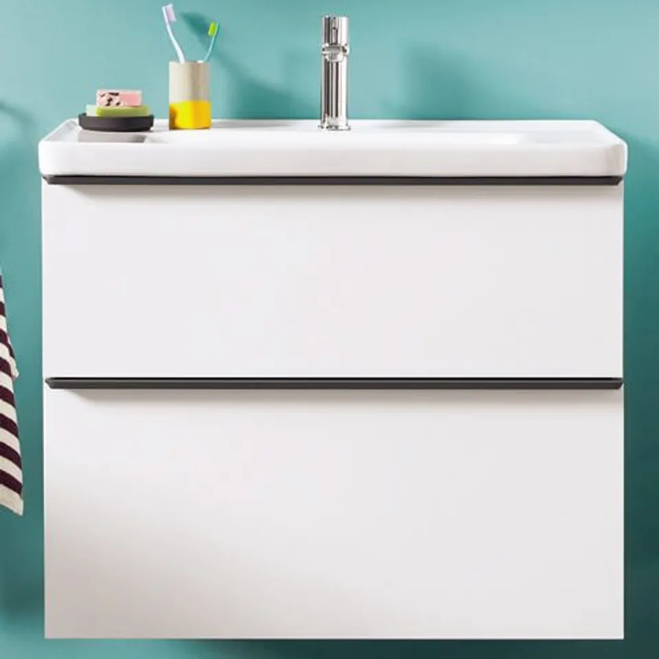 BOXED NEO WALL MOUNTED 2-DRAWER VANITY UNIT (1 BOX)