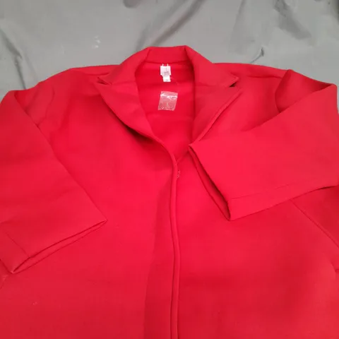 WYNNE COLLECTION RED STRETCH JACKET - LARGE