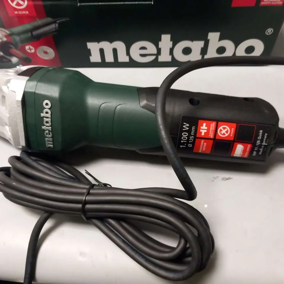 BOXED METABO WP-11-125 QUICK ANGLE GRINDER