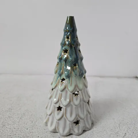 HEAVEN SENDS 25 CM LIGHT UP OMBRE CERAMIC CHRISTMAS TREE