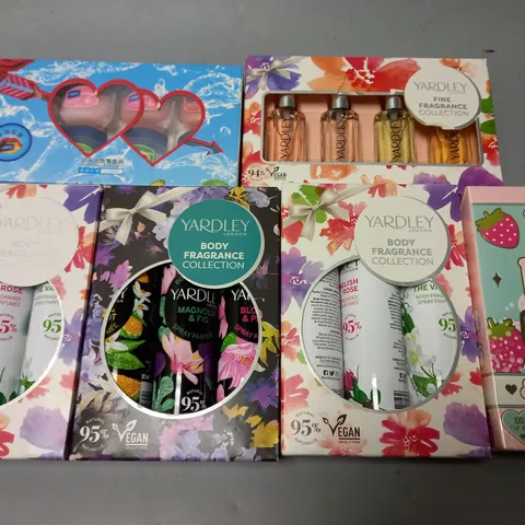 LOT OF 6 ASSORTED BEAUTY GIFT SETS TO INCLUDE PLOUISE AND YARDLEY